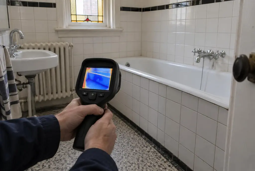 Lekdetectie Kampen – onderzoek in een badkamer van een oudere woning