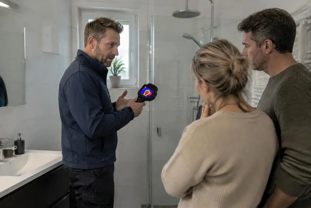 Lekdetectie Kampen – specialist legt bevindingen uit aan bewoner